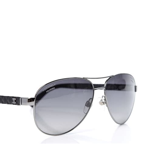 chanel aviator 4204q black|Chanel Pilot Summer Polarized Aviator Sunglasses 4204.